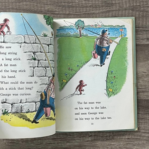 CURIOUS GEORGE FLIES A KITE by MARGRET REY - H.A.REY [ VINTAGE 1958 ] - Picture 11 of 11